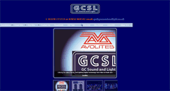 Desktop Screenshot of gcsoundandlight.co.uk